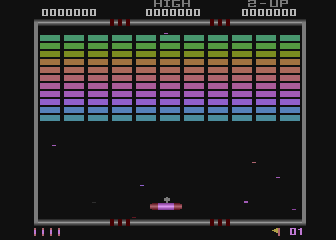 Crack-Up (Atari 8-bit) screenshot: Level 1