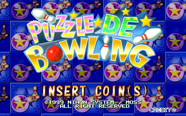 Puzzle De Bowling (Arcade) screenshot: Title screen