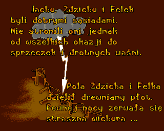 Eskadra (Amiga) screenshot: Wooden fence - the reason neighborly disputes