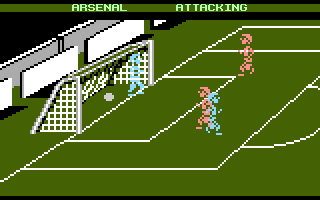 Kenny Dalglish Soccer Manager (Atari 8-bit) screenshot: Goal scored by home team