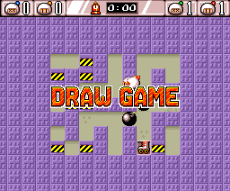 Bombaman (MSX) screenshot: It's a draw