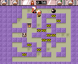 Bombaman (MSX) screenshot: The screen starts shrinking
