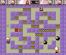 Bombaman (MSX) screenshot: Only two opponents remain