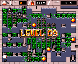 Bombaman (MSX) screenshot: Level 1-9