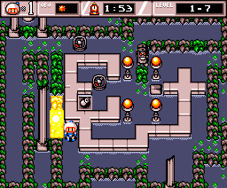 Bombaman (MSX) screenshot: Level 1-7