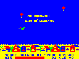 Don Pan (TRS-80 CoCo) screenshot: Game over