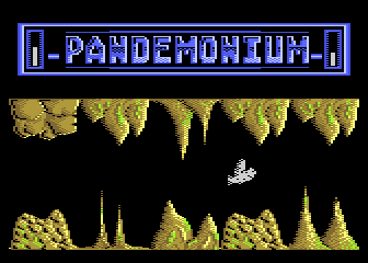 Pandemonium (Atari 8-bit) screenshot: Temporary immortality - the bird is white