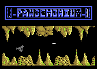 Pandemonium (Atari 8-bit) screenshot: Flying star is an extra difficulty
