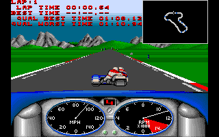 Combo Racer (Amiga) screenshot: On track