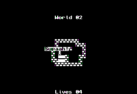 BoxWorld (Apple II) screenshot: Supaah!