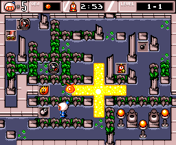 Bombaman (MSX) screenshot: Level 1-1