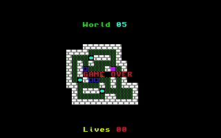 BoxWorld (Commodore 64) screenshot: Getting stuck