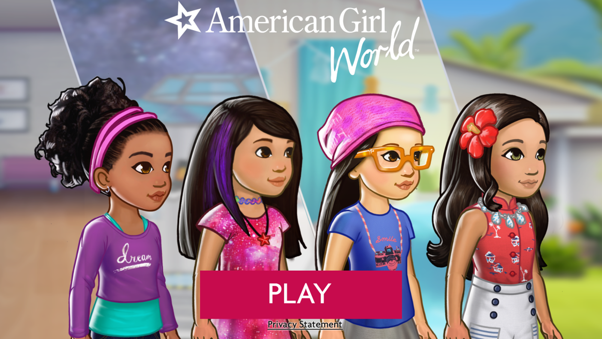 American Girl World (iPhone) screenshot: Title screen