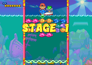 Puzzli (Arcade) screenshot: Single player, stage 1