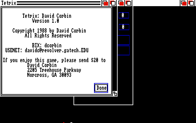 Tetrix (Amiga) screenshot: About the game