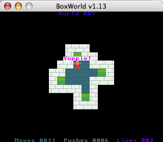 BoxWorld (Macintosh) screenshot: That was easy