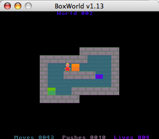BoxWorld (Macintosh) screenshot: It just takes some time