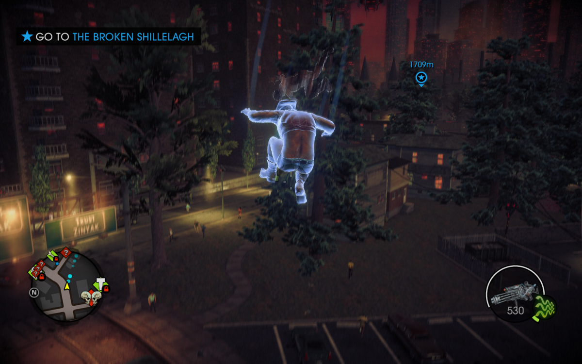 Saints Row IV (Windows) screenshot: The crazy running and jumping are too hard to resist