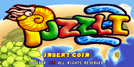 Puzzli 2 (Arcade) screenshot: Title screen