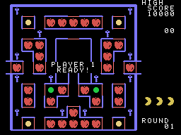 Super Pac-Man (Sord M5) screenshot: Starting out