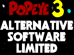 Popeye 3: WrestleCrazy (ZX Spectrum) screenshot: Title Screen