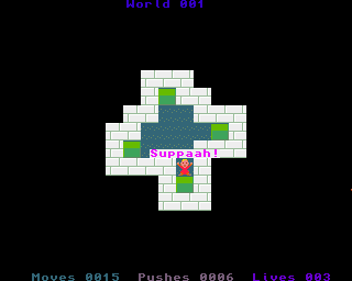 BoxWorld (Amiga) screenshot: Told you so