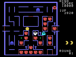 Super Pac-Man (Sord M5) screenshot: Time for a coffee break