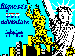 Big Nose's American Adventure (ZX Spectrum) screenshot: Loading Screen