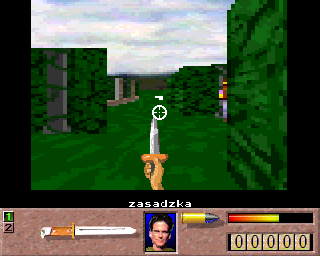 Ubek (Amiga) screenshot: Ambush warning