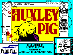 Huxley Pig (ZX Spectrum) screenshot: Loading Screen