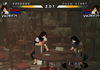 The Fallen Angels (Arcade) screenshot: Mirror match