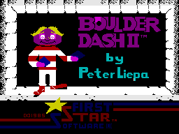 Boulder Dash II: Rockford's Revenge (ZX Spectrum) screenshot: Title Screen