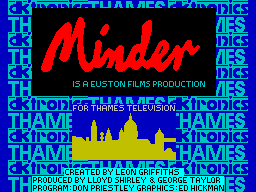 Minder (ZX Spectrum) screenshot: Loading screen