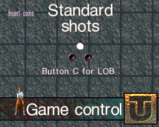 Ultimate Tennis (Arcade) screenshot: Game controls