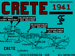 Crete 1941: Fallschirmjager (ZX Spectrum) screenshot: Loading Screen