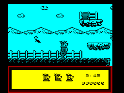 Yogi's Great Escape (ZX Spectrum) screenshot: Lets escape