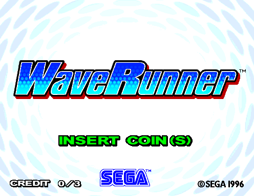 WaveRunner (Arcade) screenshot: Title screen