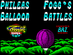 Phileas Fogg's Balloon Battles (ZX Spectrum) screenshot: Loading Screen