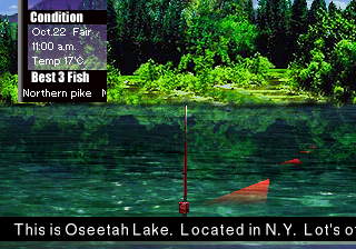 Big Ol' Bass 2 (PlayStation) screenshot: MILF (Man, I love fishing...).