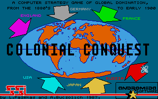 Colonial Conquest (Atari ST) screenshot: Title screen