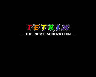 Tetrix: The Next Generation (Amiga) screenshot: Loading screen