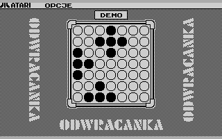 Odwracanka (Atari 8-bit) screenshot: Demo mode