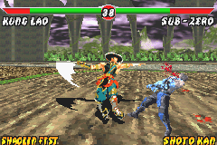 Mortal Kombat: Deadly Alliance (Game Boy Advance) screenshot: Kung Lao drawing his sword