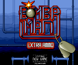 Bombaman: Extra Ammo (MSX) screenshot: Title screen