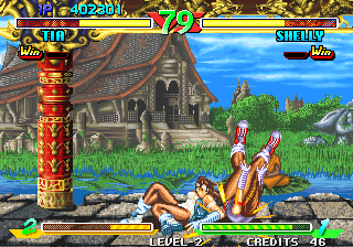 Breakers (Arcade) screenshot: shoryuken