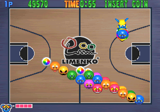 Bang Bang Ball (Arcade) screenshot: Limenko court (Korean version)