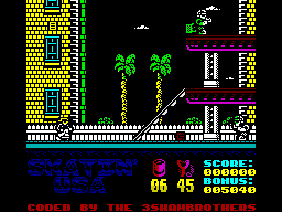 Skatin' USA (ZX Spectrum) screenshot: Lets go