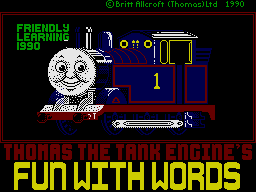 Screenshot of Thomas the Tank Engine's Fun With Words (ZX
