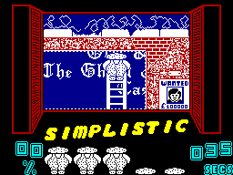 Paste-Man Pat (ZX Spectrum) screenshot: Top right