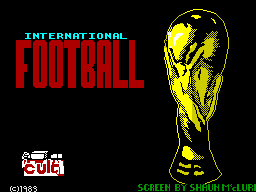 International Football (ZX Spectrum) screenshot: Loading Screen
